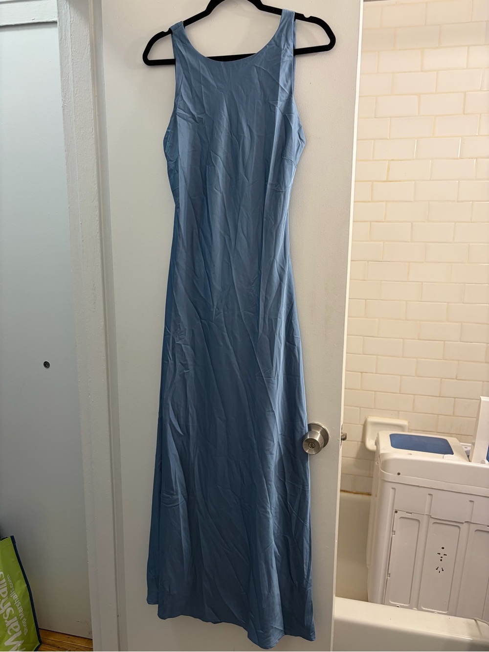 Sleeveless Light Blue Maxi Dress